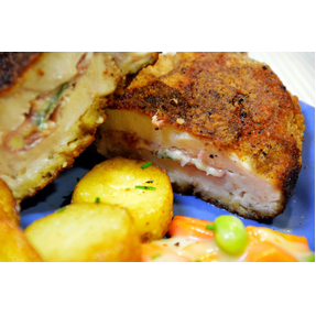 Cordon Bleu mit Kartoffeln